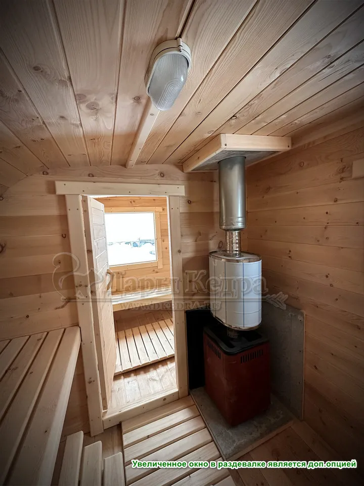 Баня «Парус» из кедра 4х2,2 метра