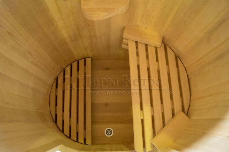 Кедровая бочка (фитобочка) овальная «Профессиональная»